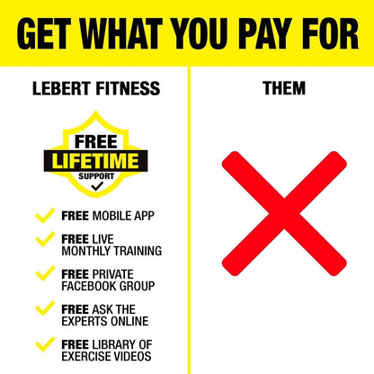 Lebert Parallette Bars – Heavy-Duty Bodyweight Training Equipment for Dips, Pushups, L-Sits & Core Workouts – Non-Slip Grips, 400 Lb Capacity – Includes 2 Bars + 2 Workout Guides