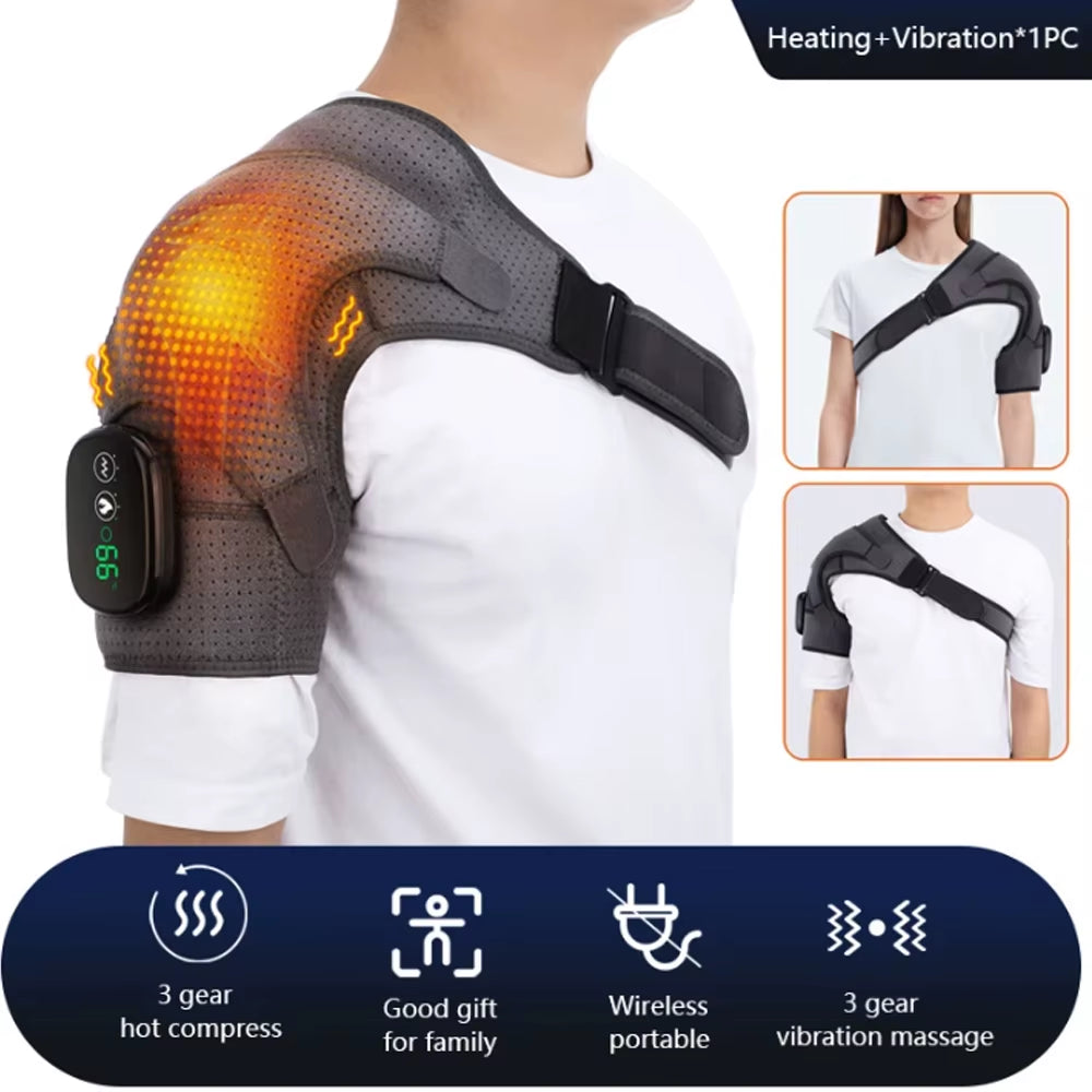 ThermaRelief™ – Electric Heated Shoulder & Knee Massager